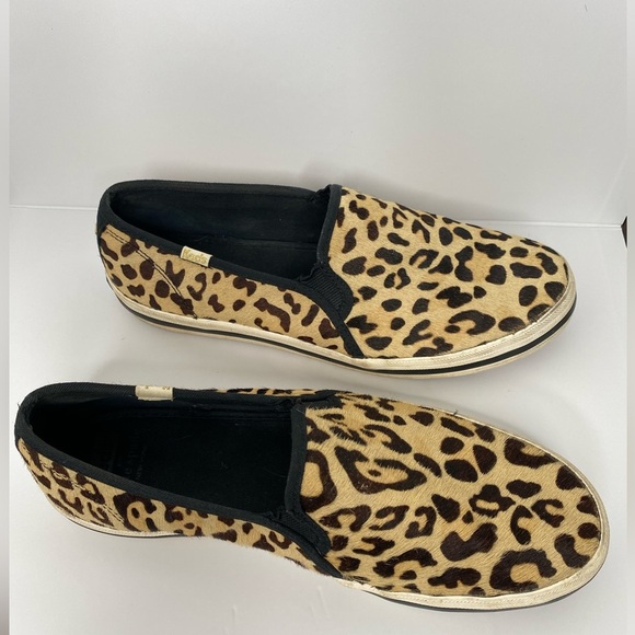 KATE SPADE New York X Keds Leopard Print Double Decker Slip-On Sneakers - Picture 3 of 8